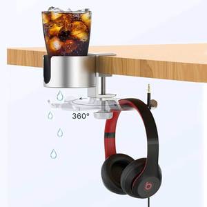 Organisateur de manteau 2-en-1 pour femme HPS01-9A avec support pour tasse et écouteurs et pince de bureau - Product Image 3