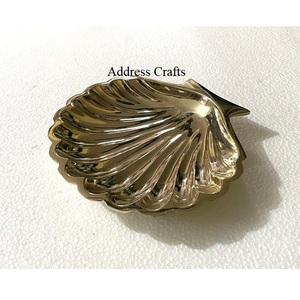 Precio al por mayor, soporte de exhibición de Joyería Moderna de latón dorado, pequeño regalo hecho a mano, forma de baratija, bandeja de almacenamiento de 10CM - Product Image 2