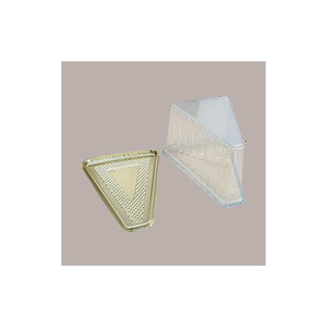 Tapa desechable para rebanadas de pastel Medoro de 100 piezas 160x120H85mm Alcas para llevar - Product Image 2