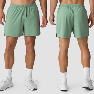 Shorts de sport pour hommes personnalisés, été, séchage rapide, 100% polyester, poches latérales, taille élastique, coupe ample, pour la course à pied et le fitness - Product Image 5