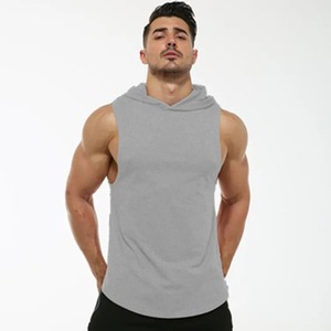OEM personalizado hombres gimnasio chaleco camisetas de entrenamiento músculo camiseta sin mangas con corte suelto diseño liso para los deportes - Product Image 5