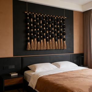 Tapiz Decorativo <span class=keywords><strong>de</strong></span> Pared <span class=keywords><strong>de</strong></span> 100*85cm, Estilo Musulmán, Tejido con Hilo <span class=keywords><strong>de</strong></span> Algodón, para <span class=keywords><strong>Club</strong></span> <span class=keywords><strong>de</strong></span> <span class=keywords><strong>Playa</strong></span>, Diseño Geométrico y Ecológico, EH2603003 - Product Image 5