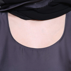 Abaya musulmane décontractée pour femmes en gros, vêtements islamiques personnalisables, respirants, manches longues, poche, couleur unie, haute qualité - Product Image 5