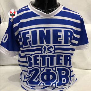 Camiseta Azul de Chenilla de la Hermandad Zeta Phi Beta 1920, Bordada, de Algodón Premium Ecológico, Sublimada, Ropa de Hermandad Griega ZPB, Suave - Product Image 3