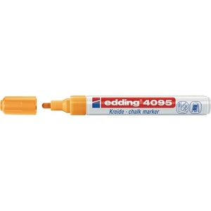 Marcadores de Tiza de Color Naranja Neón EDDING 4095 para Pizarra Blanca, Ancho de Trazo de 2-3 mm, Punta Redonda, PU 10 - Product Image 1