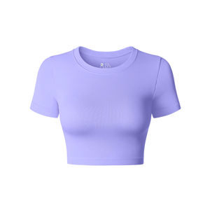 Venta caliente 100% Material de algodón Mujeres Crop Tops Quickdry Transpirable Logotipo personalizado Impresión Streetwear Crop Tops - Product Image 4