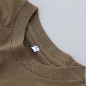 Vente en gros de t-shirts d'été de haute qualité de couleur unie en coton surdimensionné pour hommes t-shirts personnalisés pour hommes fournisseur du Bangladesh - Product Image 5