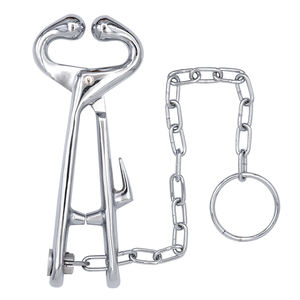 Ventes chaudes ShanBro, support pour taureau en acier inoxydable vétérinaire, modèle sans chaîne HK-476, instruments chirurgicaux pour soins des animaux - Product Image 1