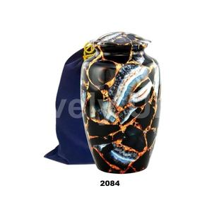 โกศใส่ศพสำหรับผู้ใหญ่ทำจากหินอ่อนทำด้วยมือใส่เถ้ากระดูกและเถ้ากระดูกของมนุษย์พร้อมถุงกำมะหยี่ฟรี - Product Image 1