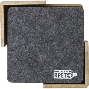 Set di Sottobicchieri Sostenibili Lawrence in RPET per Uso Promozionale - Product Image 2