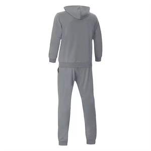 Survêtement d'hiver pour hommes 2 pièces épais chaud et respirant ensemble de survêtements à capuche et pantalons de survêtement polaire athlétique Jogging avec poches - Product Image 2