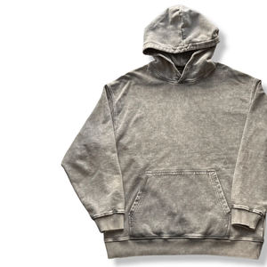 Top tendance prix raisonnable coton polaire hommes lavage à l'acide à capuche 2025 nouveau élégant taille personnalisée lavage à l'acide sweats à capuche hommes Service OEM - Product Image 6