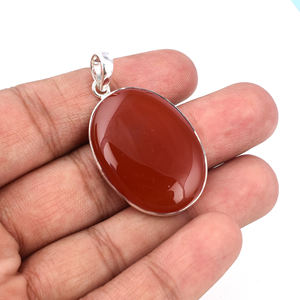 จี้เงินแท้ 925 พลอยคาร์เนเลียนธรรมชาติ - Product Image 5