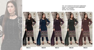 Ensemble élégant de costumes pakistanais à coupe droite, parfait pour les événements culturels et les rassemblements, disponible en grande quantité - Product Image 5