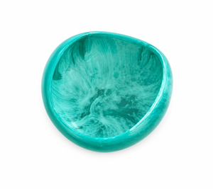 Epoxy Resin Bowl for Multiple Uses | Blue Bow | Gift Handmade Salad Bowl Fruit Storage Home <b>Dinnerware</b> - Product Image 5
