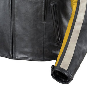 Leather Motorbike <b>Racing</b> <b>Jacket</b> With Top Stitching Leather Material Motorbike Winter <b>Jackets</b> And Best Quality - Product Image 6