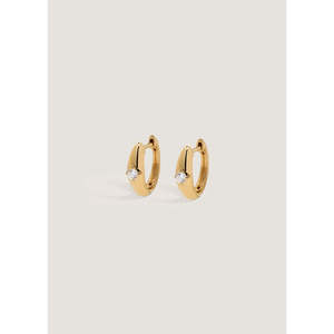 Aretes de Diamantes Tipo Huggie con Diseño de Cúpula, Dare to Love - Product Image 1