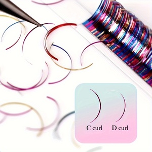 ถาดขนตาปลอม0.07 0.03 0.05ขนตาปลอมเพิ่มวอลลุ่มสีดำด้านฉลากตามสั่ง - Product Image 1