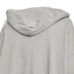 เสื้อฮู้ดดี้สไตล์วินเทจทำสีซีดแบบดิสเทรส ล้างสีแบบแอซิดวอช เนื้อผ้าหนา ซันเฟด ผู้ชาย ผ้าฝ้ายเฟรนช์เทอร์รี่ ทรงโอเวอร์ไซส์ เสื้อฮู้ดดี้ผู้ชาย - Product Image 5