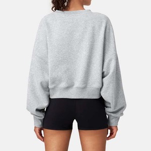 Sudadera con capucha corta teñida con lazo para mujer Sudaderas con capucha cómodas transpirables para OEM de mujer - Product Image 4