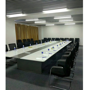 Commercial Modular Wood Veneer <b>Office</b> Conference <b>Table</b> Modern Minimalist 4 6 8 Seater Meeting <b>Table</b> For Business Schools Hotels - Product Image 6