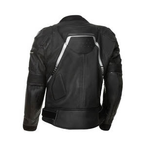 Veste de moto pour homme en cuir véritable, prix imbattable, couleur unie, vente en ligne - Product Image 3
