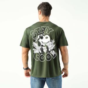 เสื้อยืดสำหรับผู้ชายเสื้อยืดวิ่งระบายอากาศได้ดีเสื้อออกกำลังกายฟิตเนสเสื้อกีฬาคอกลมผ้าตาข่ายด้านหลังโลโก้ออกแบบได้ตามต้องการ - Product Image 5