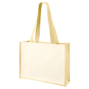 Borsa Shopper Personalizzata in Cotone e Juta Saluzzo, Borse Promozionali Personalizzabili - Product Image 1