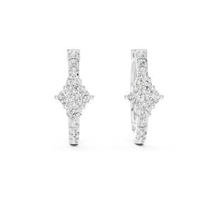 Pendientes de Diamantes Redondos de Oro Rosa de 14K para Mujer, Joyería de Uso Diario, Minimalista, de Lujo, Certificada, para Oficina, Novia, Aniversario - Product Image 3