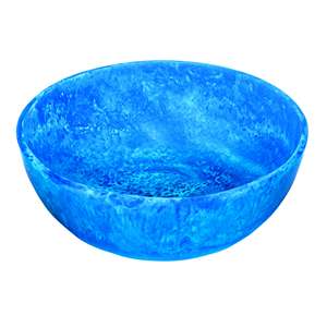 Derniers designs Bol à grandes feuilles Moody Blue Meilleure vente Bol en résine fait à la main Design aspect marbre directement d'Inde - Product Image 5