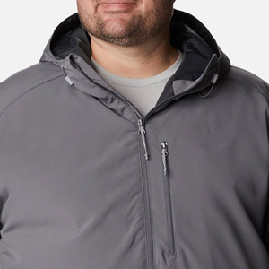 Veste Softshell en toile unisexe pour homme, légère, coupe-vent, à capuche, pour l'extérieur, service OEM, prix raisonnable - Product Image 6