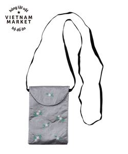Sac en lin brodé à la main avec broderie de différentes couleurs sac à dos en lin 100% doux lavé OEM fabriqué au Vietnam - Product Image 3