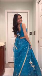 Hilo de Georgette sintético atractivo con bordado de secuencia Lehenga Choli con trabajo de encaje Dupatta precio al por mayor Ropa Étnica - Product Image 2