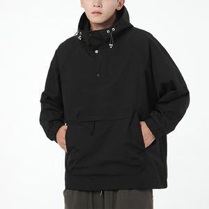 Personnaliser le style et la conception Streetwear Polyester Softshell imperméable Sports de plein air course coupe-vent veste de pluie pour hommes - Product Image 1