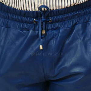 Shorts en cuir de qualité supérieure pour hommes, streetwear, décontracté, mi-longueur, respirant, grande taille, vente en gros, vêtements de mode - Product Image 5