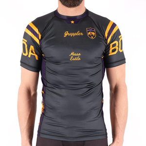 Camisa de compresión de secado rápido Unisex de la mejor calidad, transpirable BJJ Rash Guard, protección solar impresa para hombres y mujeres, pantalones cortos - Product Image 4