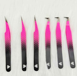 แหนบตัดขนตาปลายแหลมไฟเบอร์ รุ่น KI-LT-2533 ยี่ห้อ Kaamir สำหรับมืออาชีพ ด้ามจับเรียบลื่น ใช้งานสบาย ป้องกันแม่เหล็ก ขนาด 10 มม. ทำจากสแตนเลส - Product Image 1