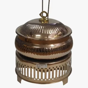 Chauffe-plats en acier inoxydable de haute qualité motif rond ensemble de service de buffet à l'état neuf pour les fêtes et les buffets - Product Image 2