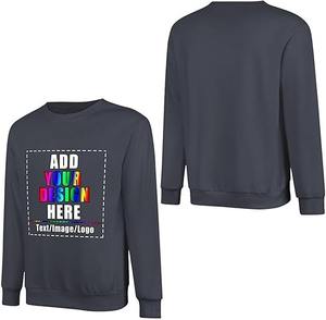 สเวตเตอร์ถักสำหรับผู้ชายสไตล์ลำลองผ้าคอตตอนแบบสวมหัวสำหรับ100% ขนาดใหญ่ออกแบบชื่อแบรนด์ได้ตามต้องการ - Product Image 1