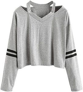 Sudadera Corta de Punto para Mujer, Talla XS, Casual, de Verano, con Forro de Jersey, Cuello en V Profundo, Antiarrugas, Transpirable, de Manga Larga - Product Image 3