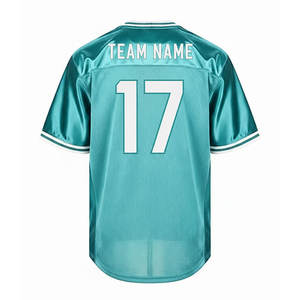 Camiseta de fútbol americano en blanco y personalizada, camiseta de práctica de panel de poliéster brillante de malla transpirable ropa de equipo de sublimación de alta calidad - Product Image 4