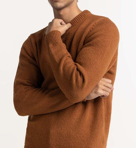 Pull ODM pour hommes pulls en tricot à motif de couleur unie entièrement respirant matériau à séchage rapide pour le haut d'hiver pour le style de confort - Product Image 6