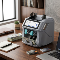 Machine de comptage de devises ST-4520, compteur de monnaies multi-devises, détecteur de contrefaçon UV MG IR, compteur de valeur, écran tactile, imprimante