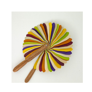 Abanico de bambú hecho a mano, material tejido para recuerdos de celebración de festivales y suministros de decoración de eventos de Vietnam - Product Image 3