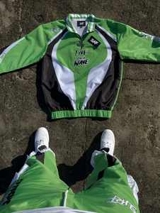 Survêtement à capuche streetwear coupe-vent pour hommes, en nylon et polyester, logo personnalisé, pantalon deux pièces, léger, coupe-vent - Product Image 4