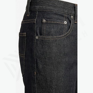 Jeans en denim de couleur personnalisée pour hommes, hiver, automne, lavés, tendance streetwear, designs personnalisés, prix d'usine, vente en gros, couleur personnalisée - Product Image 5