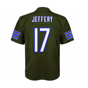 Camiseta de fútbol americano personalizada de alta calidad, venta al por mayor, técnica de sublimación uniforme de Spandex con logotipo de edad, estilo de pantalones cortos - Product Image 6