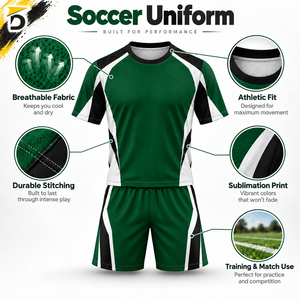 Uniforme de Fútbol para Clubes y Academias con Tela Transpirable, Construcción Flexible y Rendimiento Cómodo - Product Image 6