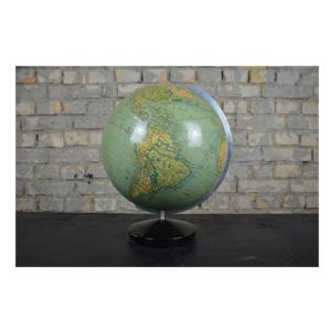 Globo de aluminio de calidad superior con base negra Acento de decoración de mesa elegante para oficina en casa y decoración interior elegante - Product Image 1