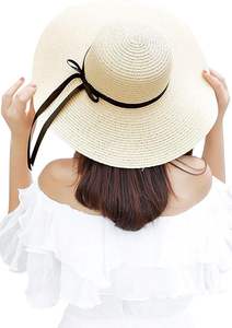 Élégant Vintage Fedora large bord et ruban tresse raphia paille tricot chapeau nouveau produit d'été de l'usine du Vietnam pour le voyage - Product Image 4